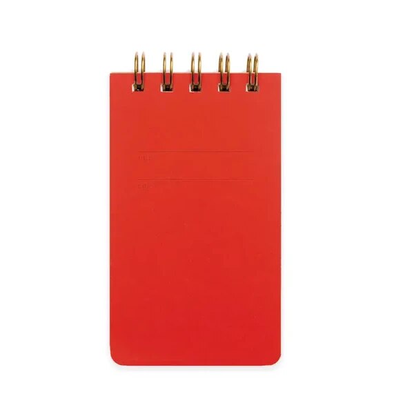 Shorthand Press Reporter Notebook in Warm Red
